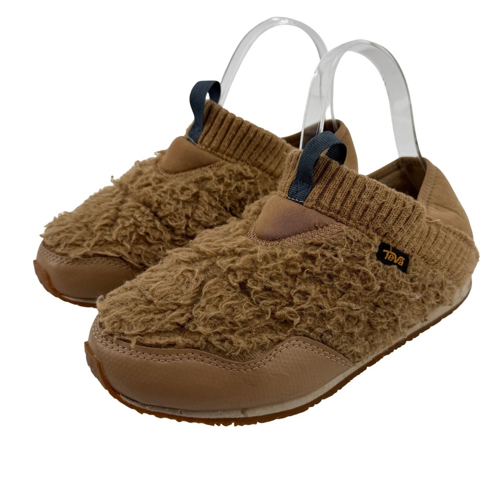 Teva ReEMBER Moc Fleece Slipper Moccasin‎ Sand Dune Tan Women 7 1120163